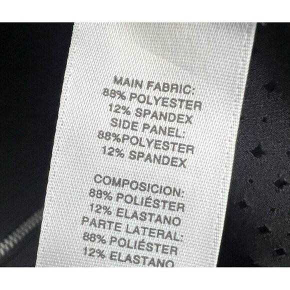 Chico's Weekends Jacket Large Solid Black Lightweight Vented Full Zip Pockets - Picture 9 of 10